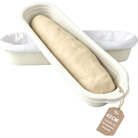 Bannetons pour Baguettes en Pulpe Housses Lin Panier Fermentation Pain au Levain Maison (1/5)