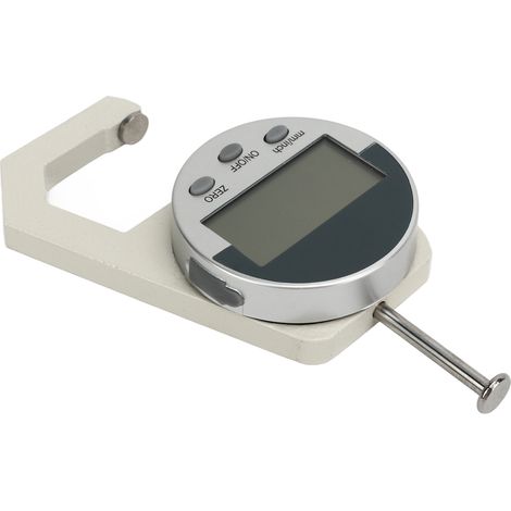 Elektronisches digitales Dickenmessgerät mit LCD-Anzeige, Präzisionsmessgerät für Papier und Folie (0–25,4 mm/1 Zoll), Messwerkzeug, Auflösung 0,01 mm/0,001 Zoll (1/5)