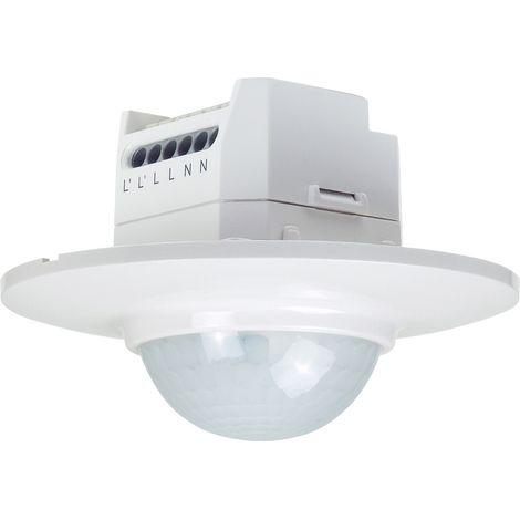 Niko 25457 rilevatore di movimento ad incasso bianco 360°