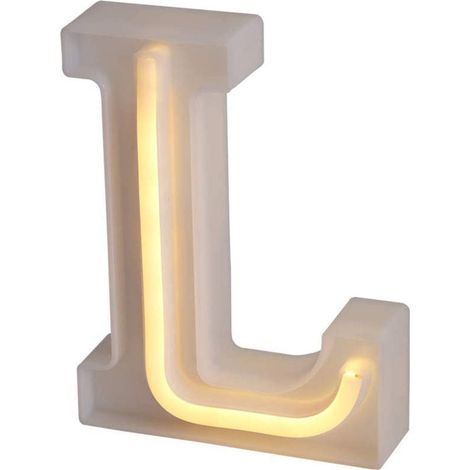Lettere luminose neon a led luci alfabeto L luminoso per decorazione casa compleanni nozze festa bar eventi luce calda (1/5)