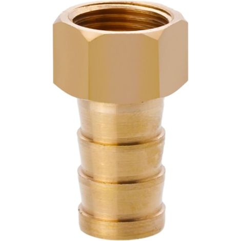 Raccord cannelé en laiton 1/2", filetage femelle, épisseur de métaux, barbillons, raccord tuyau, connecteur adaptateur pour air, eau, huile (épaisseur 8 mm) Filetage Femelle G3/8 14MM (1/5)