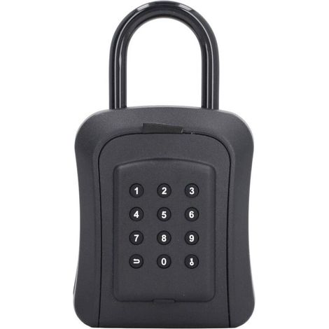 Boîte de verrouillage de clé Mur à six chiffres combinaison de mot de passe de mot de passe de rangement clé de rangement résistant à la rouille résistante pour les agents (Type de mot de passe)