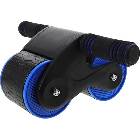 Rueda abdominal para entrenamiento de fuerza y fitness con asas ergonómicas y resistencia ajustable.