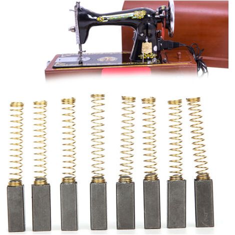 100x Balai en charbon, charbon moteur, charbon abrasif 4mm x 10mm x 10mm pour machine à coudre domestique (1/5)