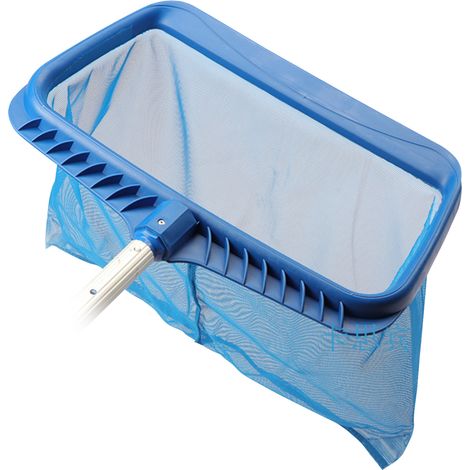 Épuisette de piscine, râteau à feuilles avec sac profond, outil de nettoyage de piscine avec cadres robustes et filets à mailles profondes (1/5)