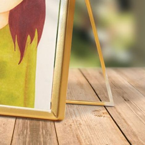 Cadre photo acrylique 14,5x19,5cm mignon cartoon étanche, décoration table dorée avec support métal, style kawaii, cadeau intérieur, finition brillante CBS1349 (1/4)
