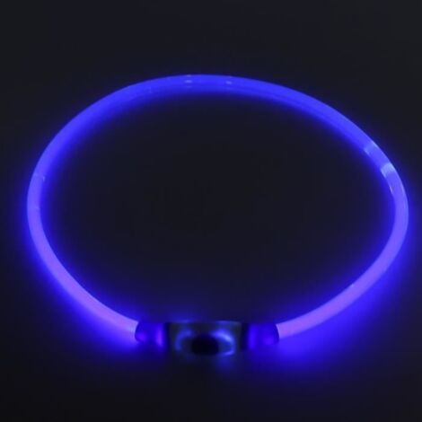 Drfeify Collier LED pour chien Collier d'Éclairage LED Lumineux de Chien de Compagnie Rechargeable avec Câble de Charge USB (1/4)