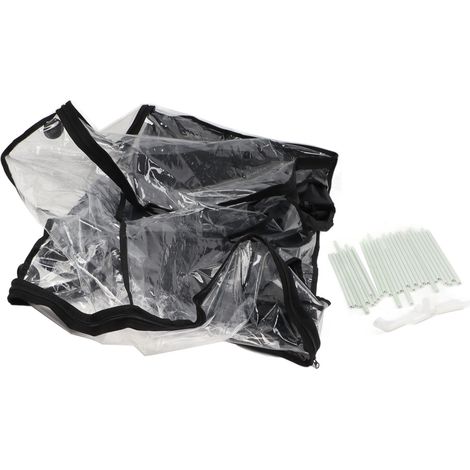 Kit boîte à air statique culture champignon tente sac imperméable isolation mycologie hotte fumée avec fenêtre transparente (1/5)