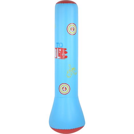 Uppblåsbar boxningssäck Premier tumlare Fitness Stress Release pour vuxna grange (1,6 mètre bleu) (1/5)