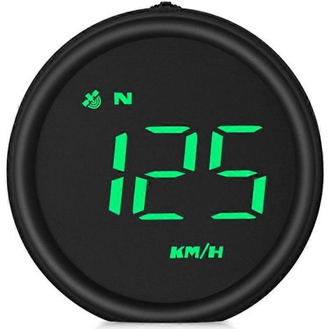 GPS HUD numérique compteur de vitesse kilométrique affichage tête haute avec alarme de survitesse automatique (1/4)