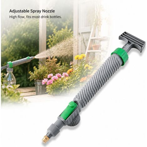 Pulvérisateur Manuel - Buse Réglable - PP Fer 29cm pour Jardinage, Arrosage Fleurs et Nettoyage avec Bouteille (1/5)