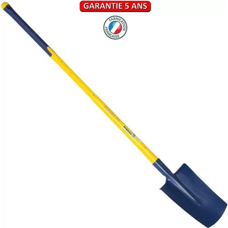 Standard 28 Spaten mit unzerbrechlichem Drei-Material-Verbundstiel, für den Garten und das Gemüsebeet OUTILS PERRIN