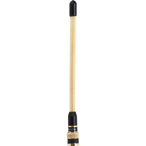 Talkie-walkie avec antenne à ressort métallique dorée, antenne BNC VHF 136-174 MHz, radio bidirectionnelle, ICOM V8 V82 (1/5)