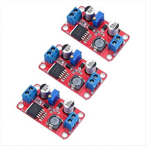 Lot de 3 modules d'alimentation élévateurs CC-CC XL6019 réglables, courant élevé de 5 A, conversion CC-CC de 5 V, 6 V, 12 V, 24 V et de 3-35 V à 5-40 V. (1/5)