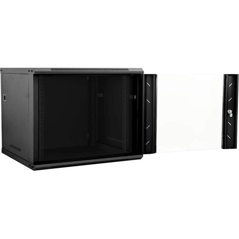 Armoire réseau avec stockage Noir 60 x 60 x 50 cm Acier (1/5)