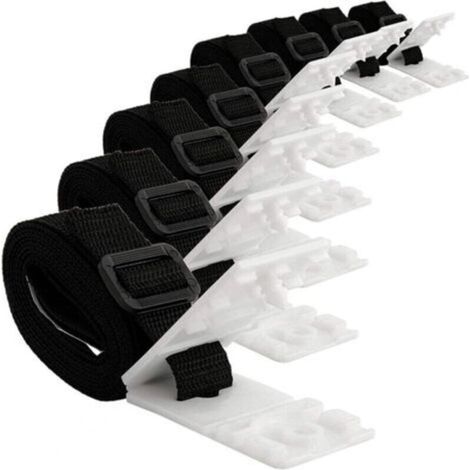 Kit de fixation pour bâche solaire de piscine - 8 sangles de couverture solaire - Kit de sangles pour couverture solaire - Fixation de bobine de couverture - Taille : 8 pièces,DEBUNS