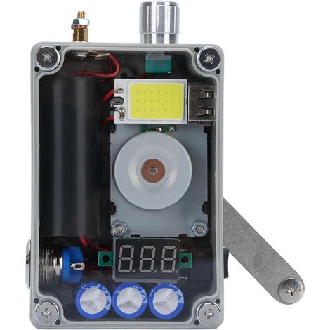 Générateur à Manivelle, Chargeur USB D'urgence Portable avec Lampe Cob et Voltmètre LCD, Batterie Externe Multifonctionnelle à Manivelle, Longue Autonomie pour le Camping (1/5)