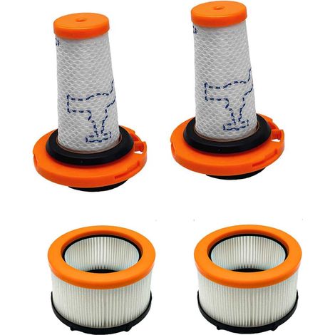 4Pcs Filtre pour Rowenta XFRORCE FLEX 9.60 et X-NANO ESSENTIAL RH20xx, 2 Filtres Aspirateur pour Xforce Flex 9.60,2 Pré-Filtres + 2 Filtres Moteur,ZR009010,ZR009012 (1/5)
