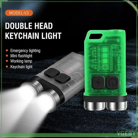 Lampe de poche porte-clés - FAF EICY - Mini - 900 lm - Rechargeable 500 mAh Type-C - IP65 magnétique (1/5)