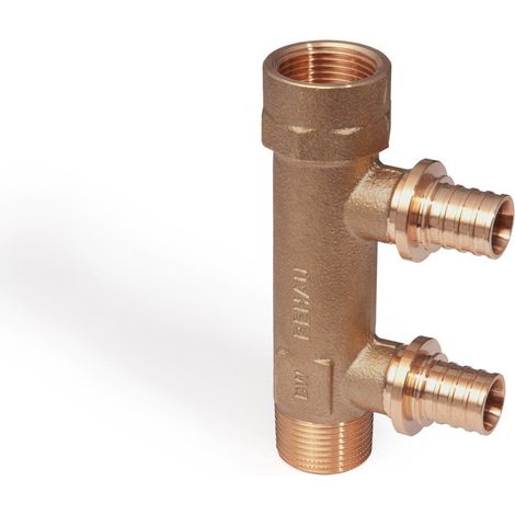 REHAU Schiebehülsenvert. RAUTITAN RX+ 2-fach, 16 - R/Rp 3/4, 14563831001