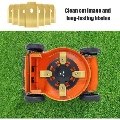 45 Pièces Lames Tondeuse en Titane, Lame Robot Tondeuse pour Husqvarn/Automower/Yardforce/Gardena avec Vis, Lames de Rechange pour Modèles 105, 310, 315, 320, 420, 430x, r40i (1/3)