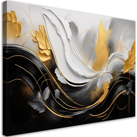 Quadro su tela, Astrazione Onde 3D - 60x40 (1/5)