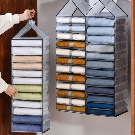 Faltbare Hängeaufbewahrungstasche für den Kleiderschrank (1/5)