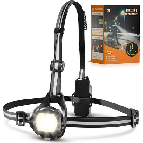Lampe torche de vélo WEST BIKING, 500 lumens, pour la course à pied et le cyclisme - Noire (1/5)