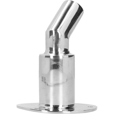 Raccord de plomberie traversant la coque 90° en acier inoxydable pour tuyau de 22 mm (1/5)