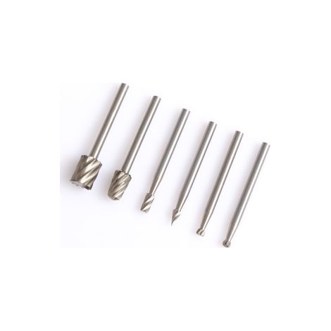 8 lots de 6 limes rotatives HSS pour graveur – Mini fraises à bois et métal – Set de polissage pour bricoleur (1/5)
