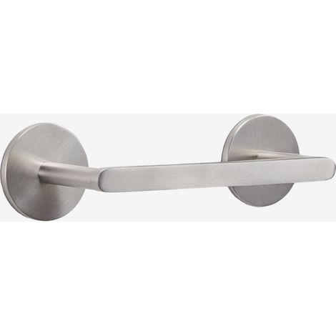Porte-rouleaux adhésif pour salle de bain en acier inoxydable Caldrumi SKLUM Gris brossé (1/5)