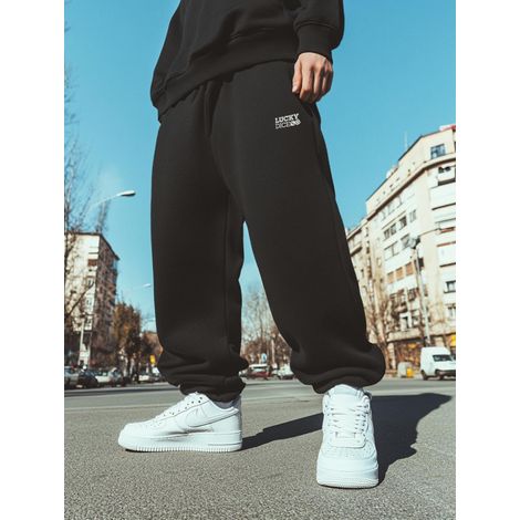Pantalon de survêtement ample Lucky Dice LD Classic XXL pour homme, noir (1/5)
