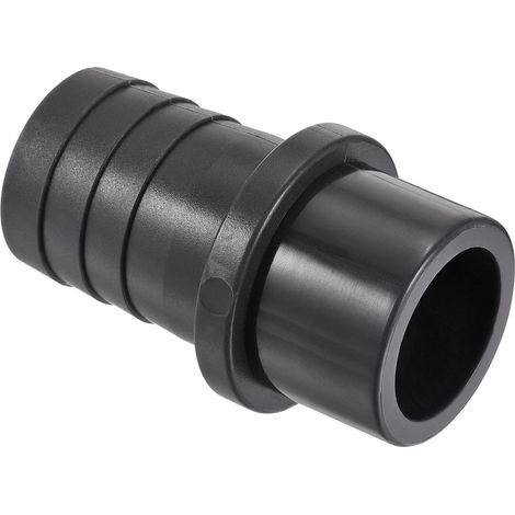 1 Paquet PVC Tuyau Raccord - Eau Tube Connecteur, 30mm Barbelure Droit Tuyau Joint, Appliquer à Extérieur/Jardin/Piscine (OD 32mm, Noir) (1/5)