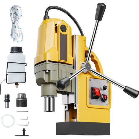 Perceuse magnétique 1400W, diamètre de perçage 40mm, force 12,5kN, vitesse 800 tr/min, pour métal, usage industriel et domestique. (1/5)