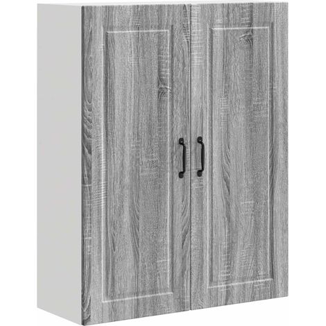 Maison Exclusive - Armadietto a muro PORTO Grigio Sonoma 80 x 31 x 100 cm