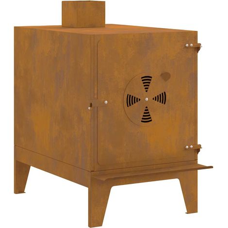 Réchaud de camping 35x50x60 cm acier corten CFW884754 (1/5)