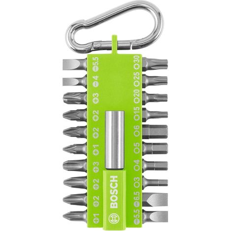 Bosch Set di punte per avvitatore grigio chiaro 21 pezzi