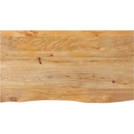 vidaXL Dessus de table à bord vivant 120x60x2,5cm bois massif manguier