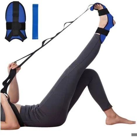 Sangle de yoga élastique réglable (polyester-coton) – Légère et confortable (1/4)