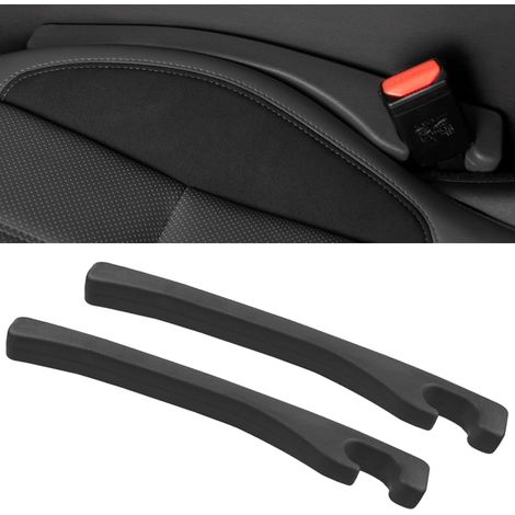 2 Pièces Remplissage De Siège Intérieur, Siège De Voiture Gap Filler Pad, Bouchon De Siège Pour Voiture Comble Les Trous Entre Le Sièges Et La Console, Pour Voiture, SUV, Camion(Noir) (1/5)