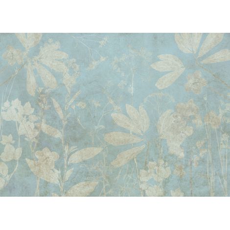 Papier peint panoramique naturel,romantique Jardin sur Papier (1/4)