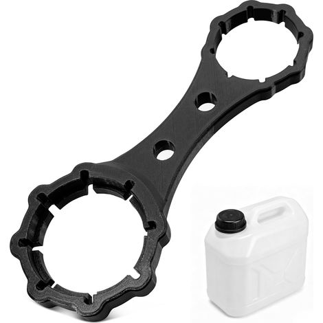 Clé de bidon pour ouvre-bidon DIN45/51/61 - Clé de bidon double face 3 en 1 DIN45 51 61 pour ouvre-bidons de 10 à 20 litres - Couvercle 3 en 1 double face pour bidon d'essence (1/5)