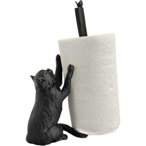 Cat porte essuie tout plan de travail porte essuie tout cat papier organisateur cat papier serviette stand decoration B (1/5)