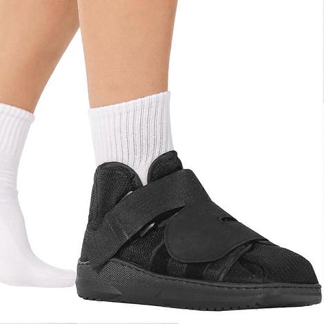 Chaussure de marche fermée, botte plâtrée pour orteil cassé, attelle pour fracture de fatigue du métatarse, orthèse post-opératoire pour oignon (taille L) (1/5)