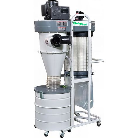 Aspirateur à copeaux double filtration 1 595 m3 – 1 100 W – Dépression 1 340 Pa – Capacité 110 L – Télécommande et décolmatage électrique – Holzprofi (1/5)