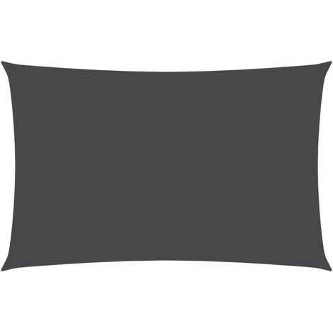 INLIFE Voile de parasol Tissu Oxford rectangulaire 4x7 m Anthracite (1/5)