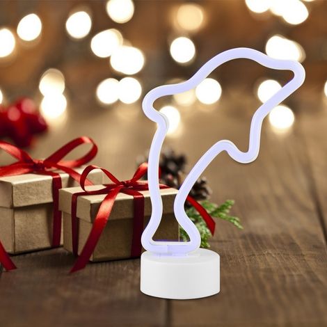 Lampe de nuit LED néon étanche en forme de dauphin, petite lampe pour la décoration de chambre (1/5)