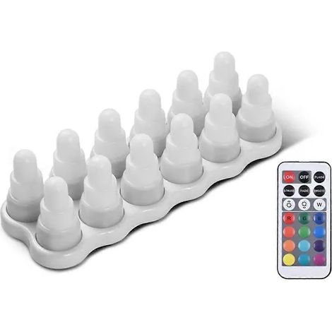 Bougie chauffe-plat électronique LED RGB rechargeable, lampe à bougie chauffe-plat décorative pour mariage et décoration intérieure (prise australienne). (1/5)