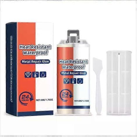 Colle de fonderie AB Strong, mastic de soudure époxy liquide, pâte de réparation de métaux haute résistance (1/4)