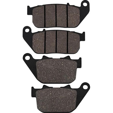 Plaquettes de Frein Avant/Arrière Kit pour Harley Davidson XL 1200 C Sportster Custom 2004-2013/XL 883 Iron 2009-2014/XL 1200 L Sportster Low 2007-2011 (1/5)